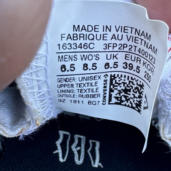 Size M6.5/W8.5 - Converse Chuck 70 Gore-Tex Sneakers Mens Gray Shoes Low‎ Top - Picture 7 of 7